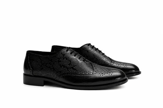 N-1 Broke snake Leather Black