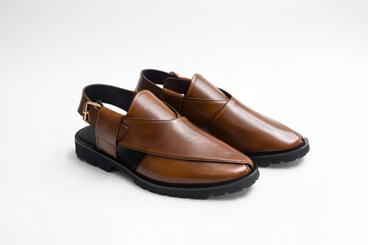 D-1 Peshwari tan High Vibrem sole