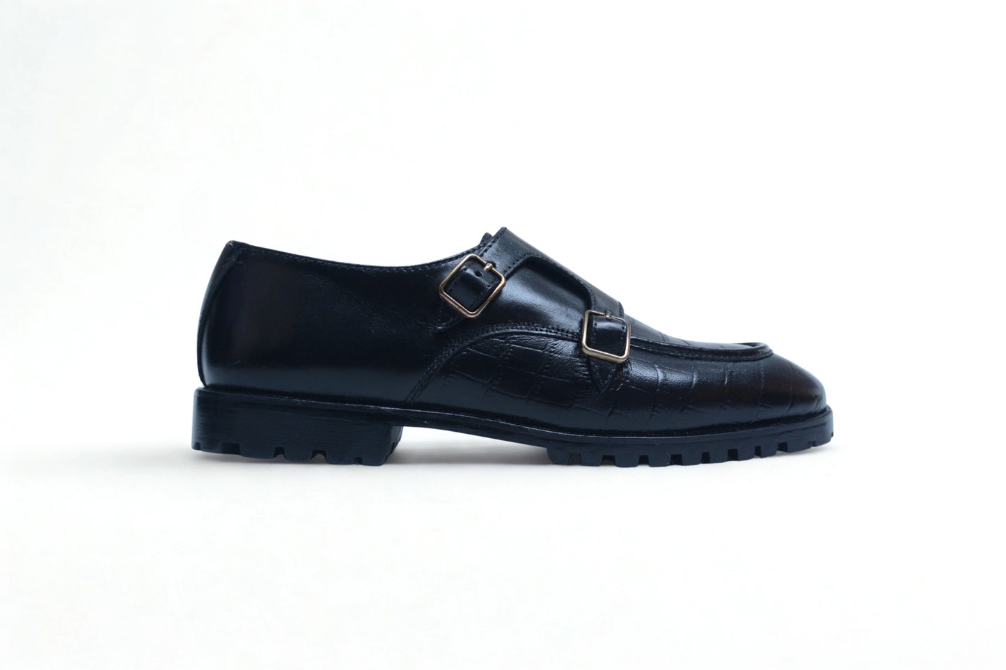D-1 Crock print Leather High rubber sole