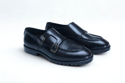 D-1 Crock print Leather High rubber sole