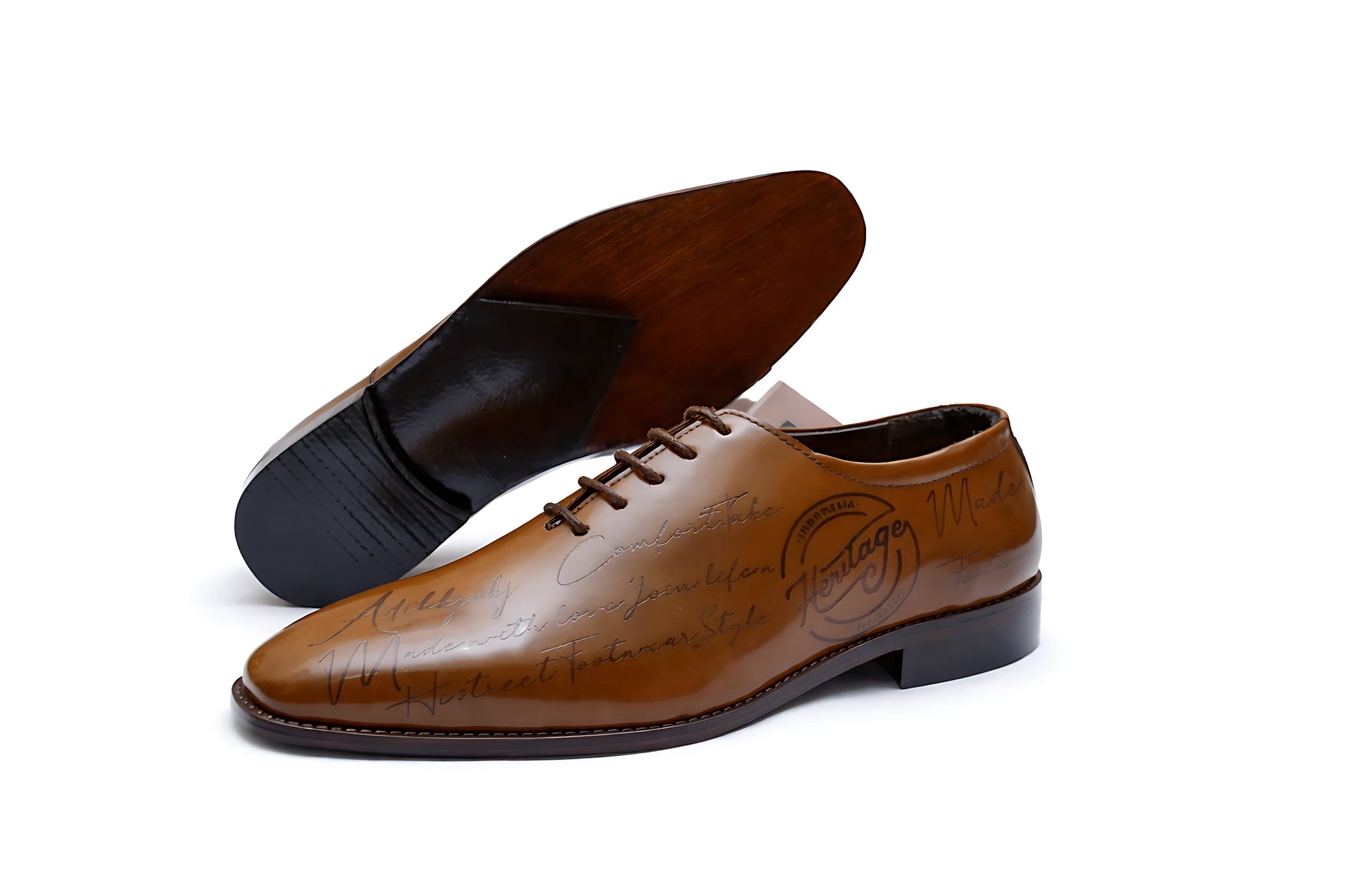 N-2 T Qaf Tan print Leather